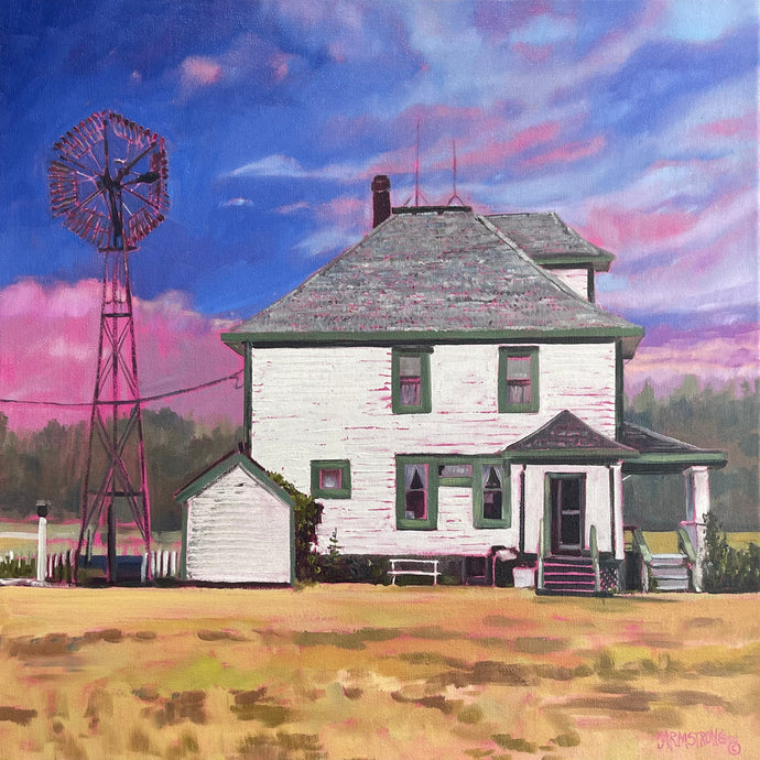 The Long House, 20 x 20”